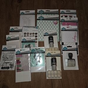Lot of 17 Heidi Swapp Stamps, Cards Etc
